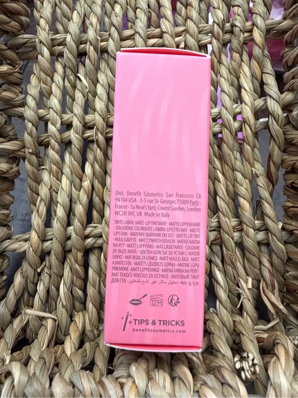Benefit Splashtint Lip Tint 16 Fuzzy Slippers 6mL Full Size NIB